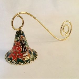 Vintage candle snifter, Christmas cloisonné